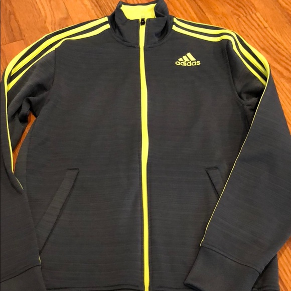adidas Other - Adidas Zip Up Jacket Grey Mens Climalite Sz Small